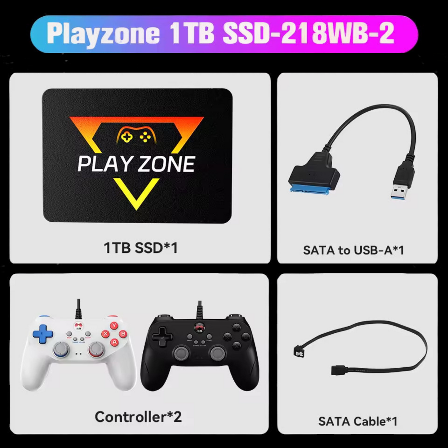 🎮 Playzone Gaming Hard Drive Disk or Digital Version - Retro Game for PS5/PS4/PS3/PS2/PS1/WiiU/Wii/N64/DC ( + 16.000 Games) - For Win PC/Laptop and MacOS with 3760+ PC/3D Games 📦✨