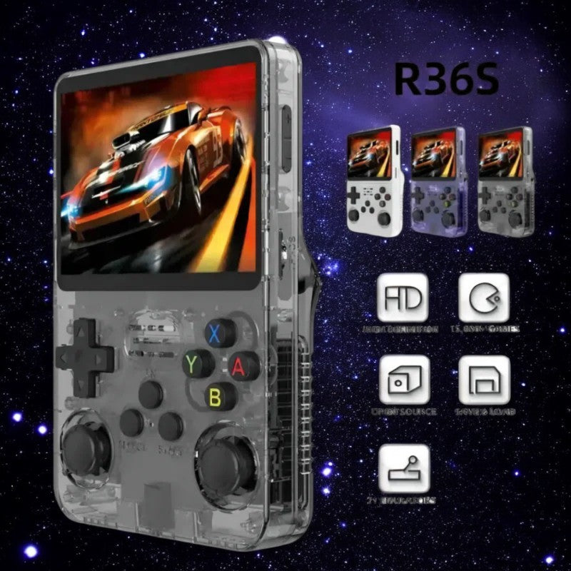 R36S Time-Traveling Game Box: 10,000+ Games to Keep Kids Busy While You Pretend to Adult on a 3.5-Inch HD Screen! 😛🤭