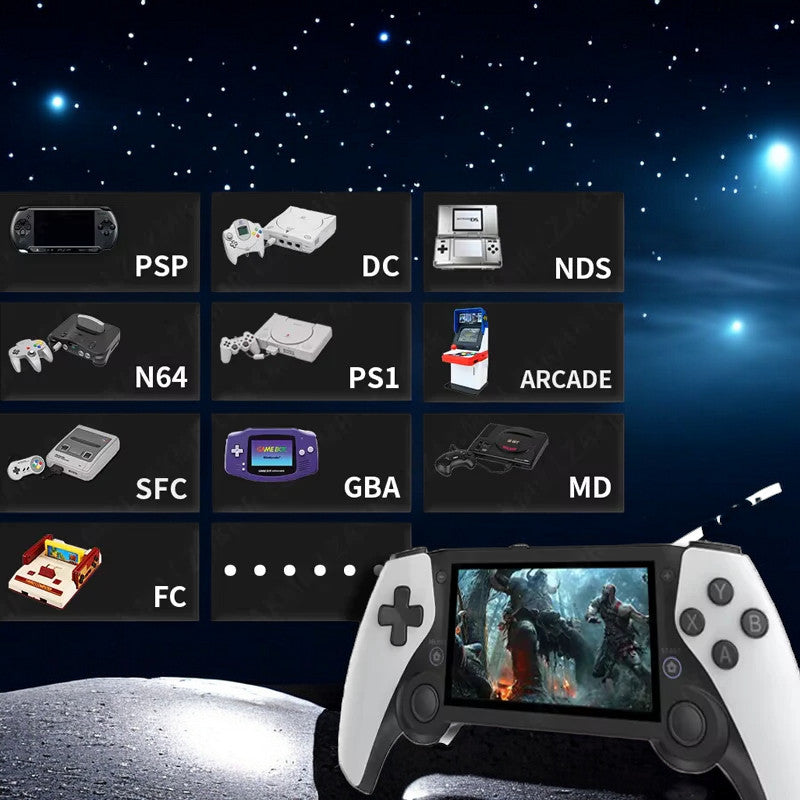 M25 Handheld Game Player Portable Retro Gaming Console 4.3” Screen 256G 70000+ Games for PS1 PSP N64 Play Anytime Anywhere