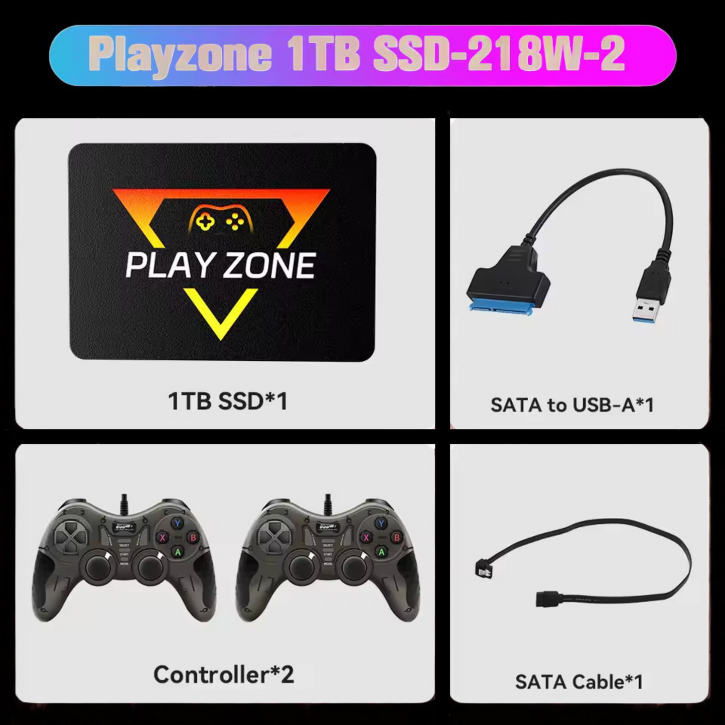 🎮 Playzone Gaming Hard Drive Disk or Digital Version - Retro Game for PS5/PS4/PS3/PS2/PS1/WiiU/Wii/N64/DC ( + 16.000 Games) - For Win PC/Laptop and MacOS with 3760+ PC/3D Games 📦✨