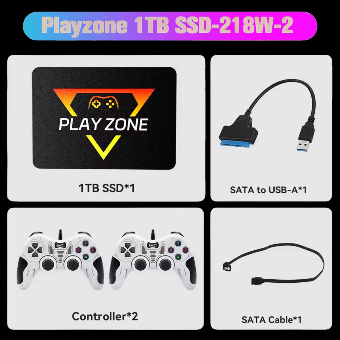 🎮 Playzone Gaming Hard Drive Disk or Digital Version - Retro Game for PS5/PS4/PS3/PS2/PS1/WiiU/Wii/N64/DC ( + 16.000 Games) - For Win PC/Laptop and MacOS with 3760+ PC/3D Games 📦✨