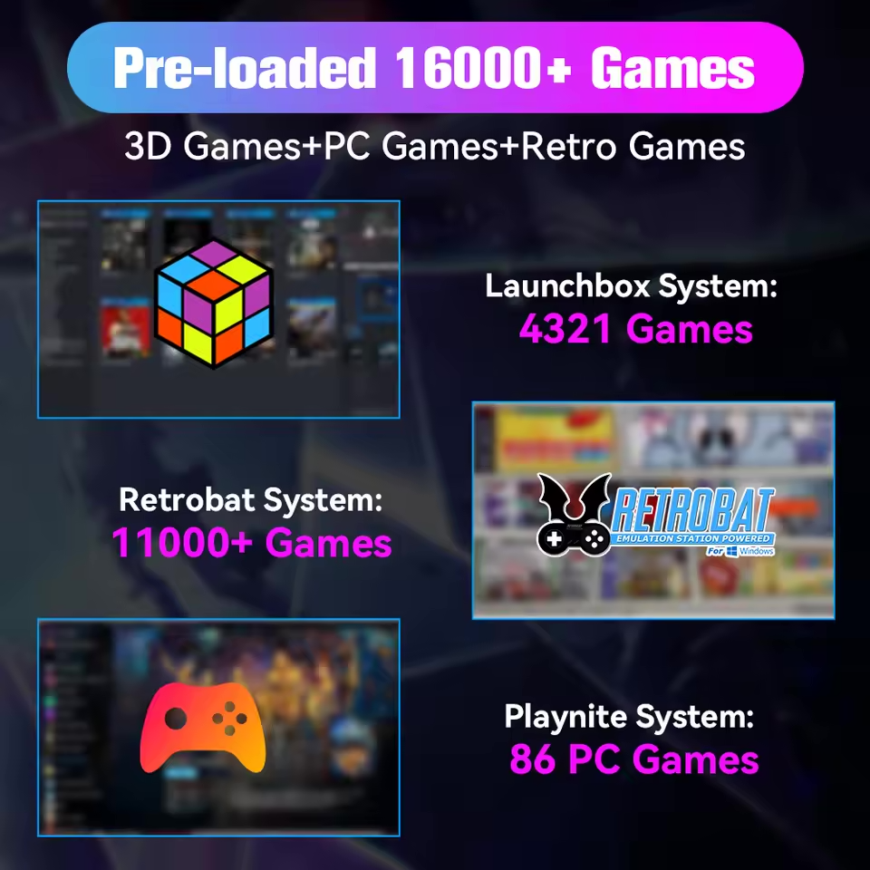 🎮 Playzone Gaming Hard Drive Disk or Digital Version - Retro Game for PS5/PS4/PS3/PS2/PS1/WiiU/Wii/N64/DC ( + 16.000 Games) - For Win PC/Laptop and MacOS with 3760+ PC/3D Games 📦✨