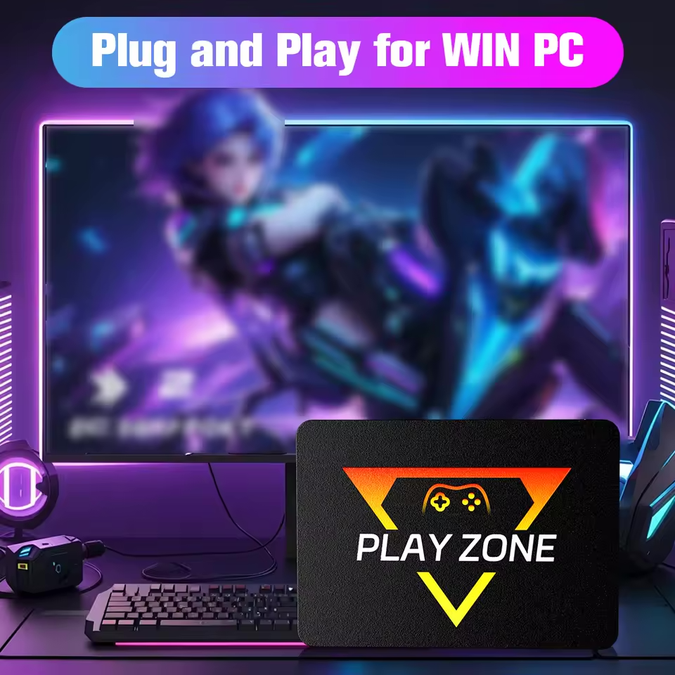 🎮 Playzone Gaming Hard Drive Disk or Digital Version - Retro Game for PS5/PS4/PS3/PS2/PS1/WiiU/Wii/N64/DC ( + 16.000 Games) - For Win PC/Laptop and MacOS with 3760+ PC/3D Games 📦✨