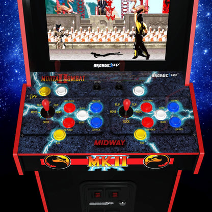 Mortal Kombat II Deluxe Arcade Game with 5-Foot-Tall Full-Size Stand-Up Cabinet, Black