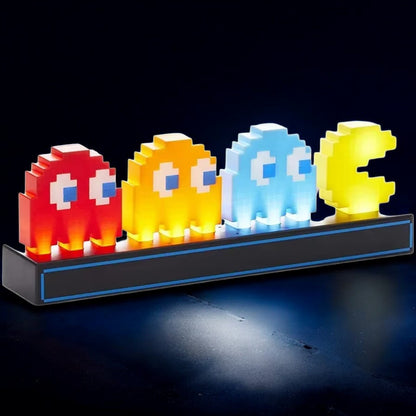 🌈🎮 Pac-Man LED Night Light | 3 Modes Colorful Pixel Game 3D Lamp | USB Charging Anime Desk Decor 🌟🔌